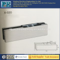 mirror polished stainless steel fabrication upper clamp for glass door